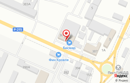 Строительный гипермаркет Bismar в Кировском районе на карте