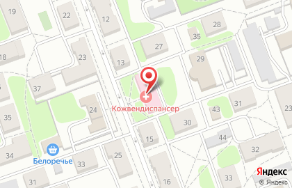 Лаборатория Иркутский областной кожно-венерологический диспансер на Октябрьской улице на карте