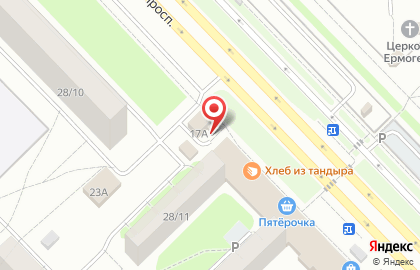 Киоск по продаже овощей и фруктов на Автозаводском проспекте на карте
