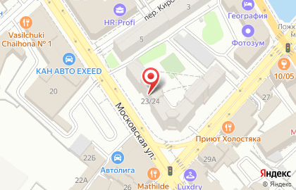 Богема на Московской улице на карте