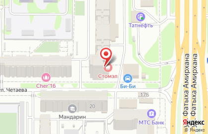 Салон-парикмахерская Классик в Ново-Савиновском районе на карте