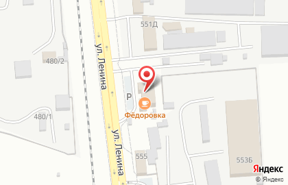 У Федоровки на карте