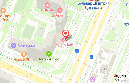 Турагентство Pac Group на бульваре Дмитрия Донского на карте