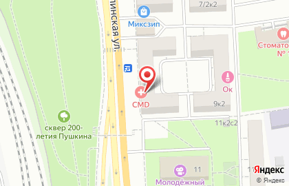 Центр диагностики CMD на метро Текстильщики на карте