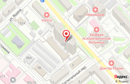 Торговый дом Медтехника в Кировском районе на карте