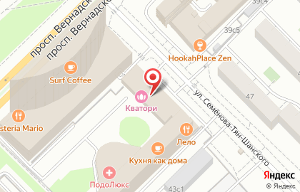 Медовая эколавка в ТЦ Премьер на проспекте Вернадского на карте