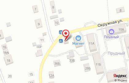 Продовольственный магазин Успех на Окружной улице на карте