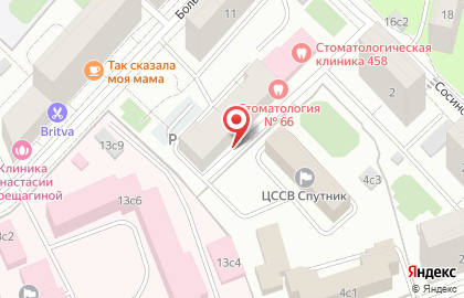 Центрального АО Поликлиника # 66 на карте