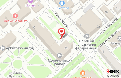 МАЯК на Пушкинской улице на карте