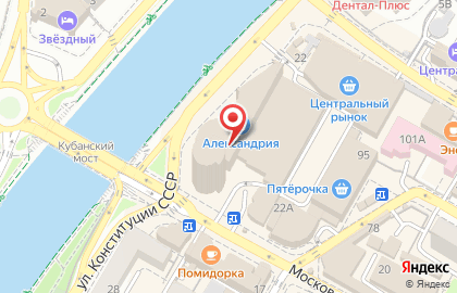 Банкомат Юго-Западный Банк Сбербанка России на Московской улице, 22 на карте