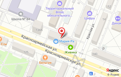 Бочка на Красноармейской улице на карте