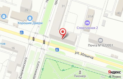 Центральная городская библиотека на улице Ильича на карте