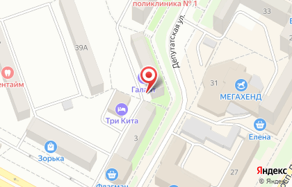 Мини-гостиница эконом-класса Галант на Депутатской улице на карте