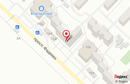 Магазин Кондитерская Марины Пряженниковой на проспекте Фадеева на карте
