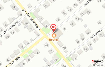 Кафе-бар Восток в Пролетарском районе на карте