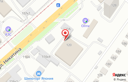 Торгово-сервисная компания Кватико в Октябрьском районе на карте
