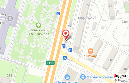 Subway в Советском районе на карте
