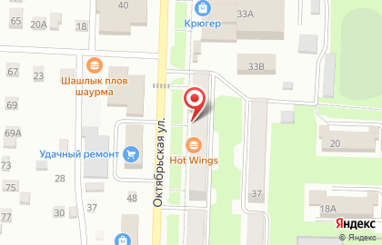 Парикмахерская Лайм на Октябрьской улице на карте