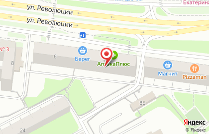 Банкомат Западно-Уральский банк на улице Революции, 6 на карте