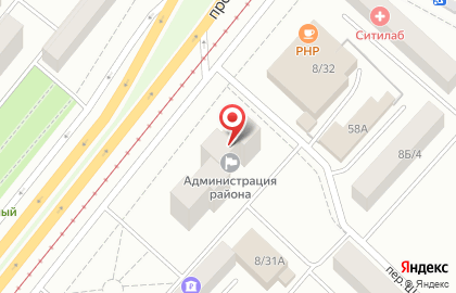 Администрация Комсомольского района в Набережных Челнах на карте