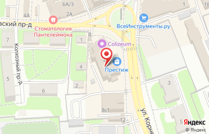 Научно-исследовательский институт экспертиз на улице Корнеева на карте