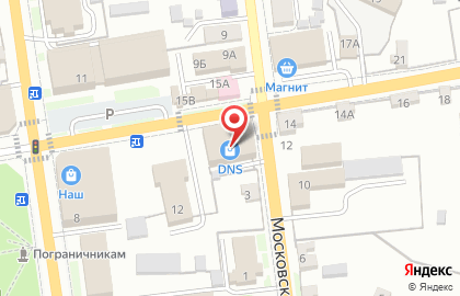 Цифровой супермаркет DNS на Московской улице на карте