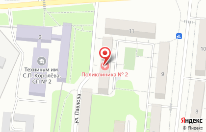 Поликлиническое отделение №2 Королёвская городская больница на улице Павлова в Королёве на карте