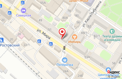 Микрофинансовая организация VIVA Деньги на улице Мира на карте