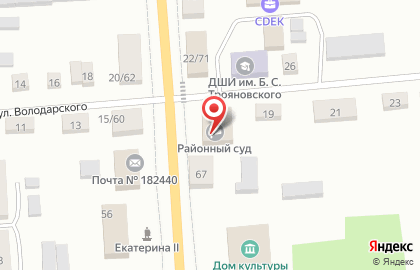 Гостиница в Пскове на карте