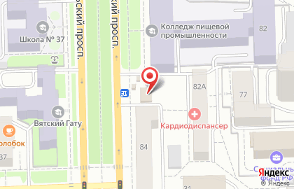Кафе быстрого питания Русский бургер на Октябрьском проспекте на карте