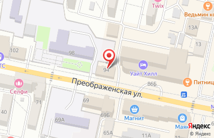 Муниципальная стража на Преображенской улице на карте