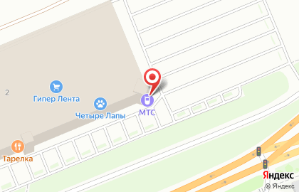Оператор связи МегаФон на Московском шоссе на карте