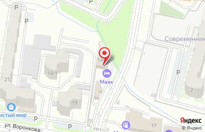 Гостиница Маяк в Благовещенске на карте