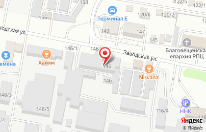 Магазин книг и канцелярских товаров на Заводской улице на карте