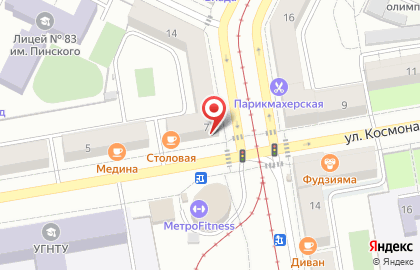 Ателье Пушинка в Орджоникидзевском районе на карте