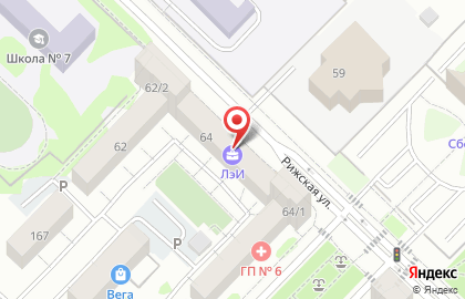 Магазин автозапчастей АвтоРено.ru на Рижской улице на карте