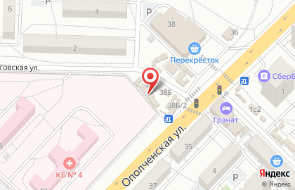 Магазин овощей и фруктов в Тракторозаводском районе на карте