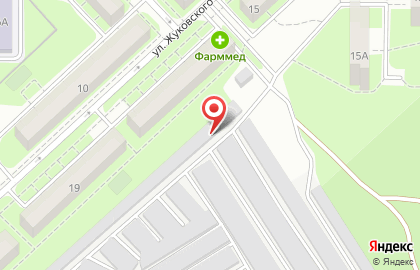 Гаражный кооператив Автолюбитель-2 в Октябрьском районе на карте
