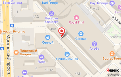 Зоомагазин Золотая рыбка на Московском проспекте на карте