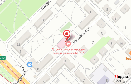 Клиническая стоматологическая поликлиника № 12 в Красноармейском районе на карте