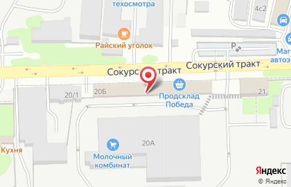 Сеть магазинов куриного мяса Михайловская курочка на Сокурском тракте на карте