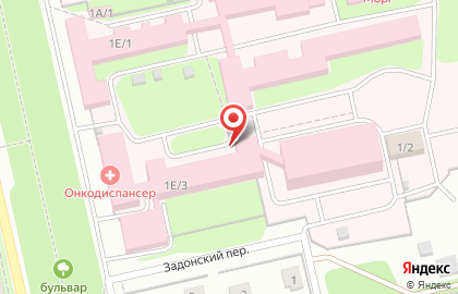 Поликлиника Липецкий областной онкологический диспансер на улице Адмирала Макарова на карте