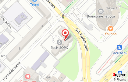 ГосНИОРХ, Государственный НИИ озерного и речного рыбного хозяйства на Пугачёвской улице на карте