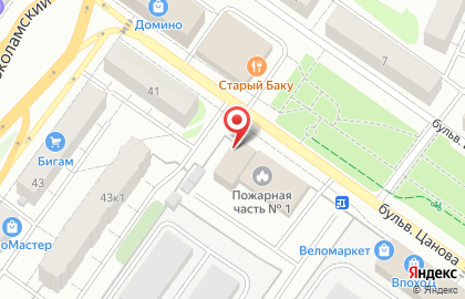 Пожарная часть №1 на карте
