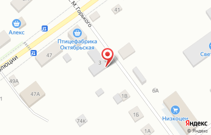 Фабрика окон на улице М.Горького на карте