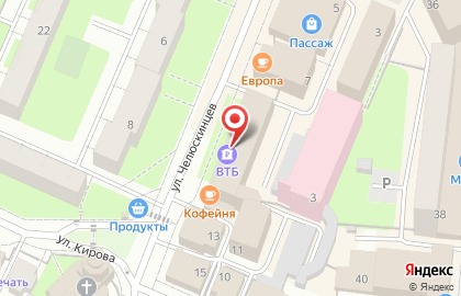 Банкомат ВТБ в Вологде на карте