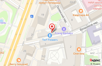 Салон цветов Torf в Бродниковом переулке на карте