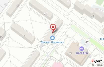 Супермаркет Магнит на Надеждинской улице на карте