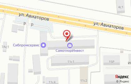 Сервисная компания НефтеСервис на улице Авиаторов на карте