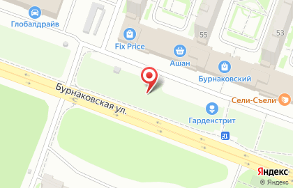 Семеновские бани на Бурнаковской улице на карте